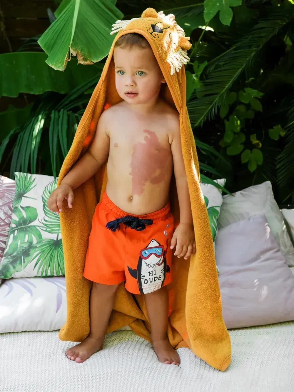 Полотенце детское с капюшоном