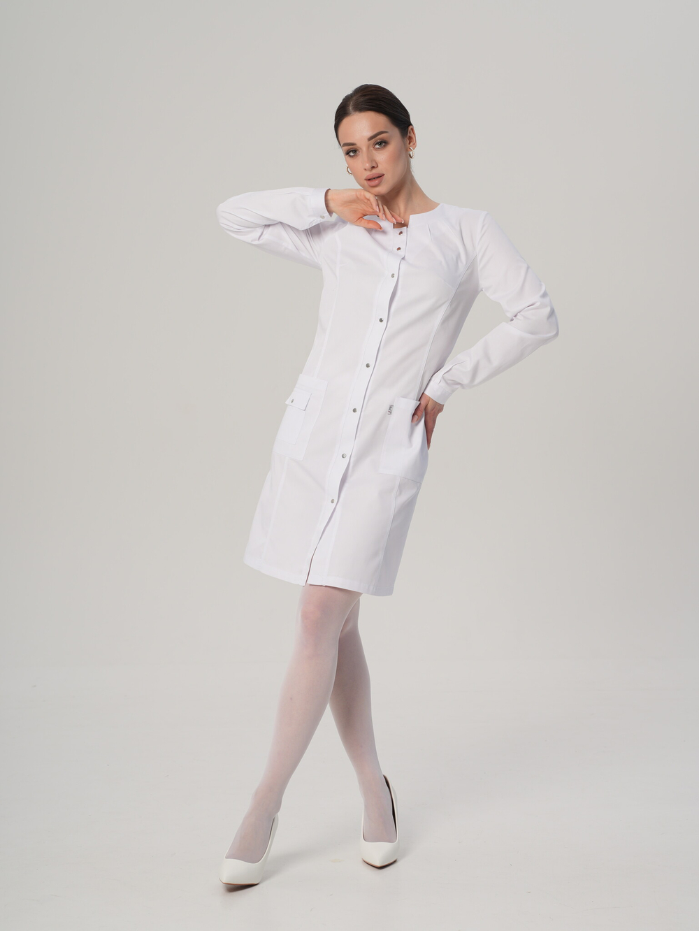 Халат медицинский женский | Х-102 кб клеон проф