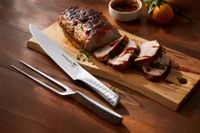 Набор для нарезки Weber Deluxe, нержавеющая сталь, нож 35 см, вилка 30,5 см