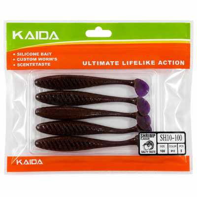 Набор силиконов KAIDA SH10-100 10см 5шт COL013 №63