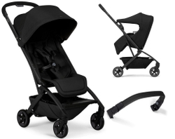 Детская прогулочная коляска Joolz Aer 2 с бампером и реверсивным блоком Space Black