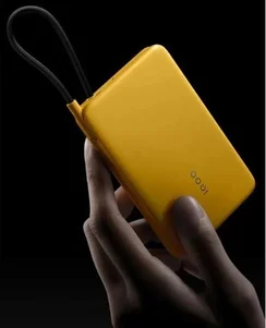 Внешний аккумулятор iQOO 33W Power Bank 10000 mAh Speed желтый (33W Built-In USB Cable)