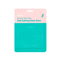 Успокаивающая маска с центеллой и чайным деревом DR.F5 Cica & Tea Tree Dual Calming Mask Sheet 5шт