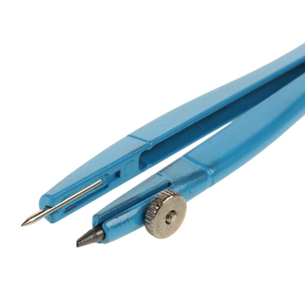 Готовальня-циркуль с грифелем, пласт.фут, металл, цв.асс (J.Otten)