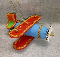 Ёлочная игрушка Самолётик