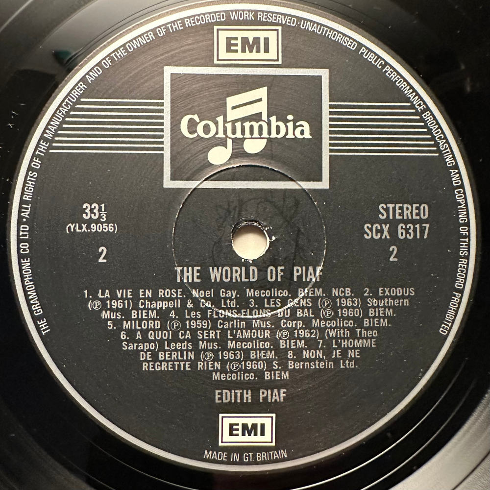 Edith Piaf - The World Of Piaf (Англия 1969г.)
