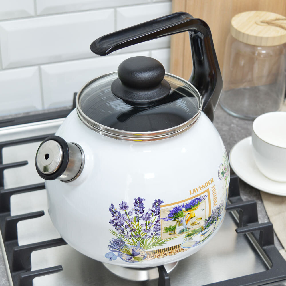 Чайник 3л со свистком "Горная лаванда"