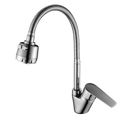 Смеситель кухня Rossinka 35 мм ,поворотный излив 26 см Y02-71