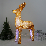 Фигура светодиодная «Оленёнок» 67*23*100 см, 150 ламп LED, авторежим, 220V, Белый