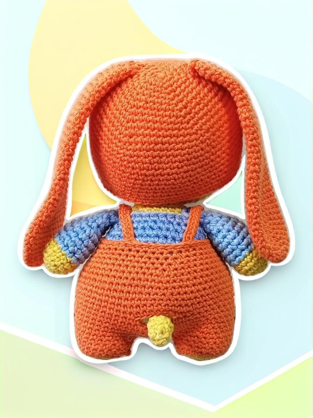 Мягкая игрушка Зайка Амигуруми