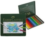 Карандаши цветные акварельные художественные FABER-CASTELL "Albrecht Durer", 24 цвета, металлическая коробка, 117524