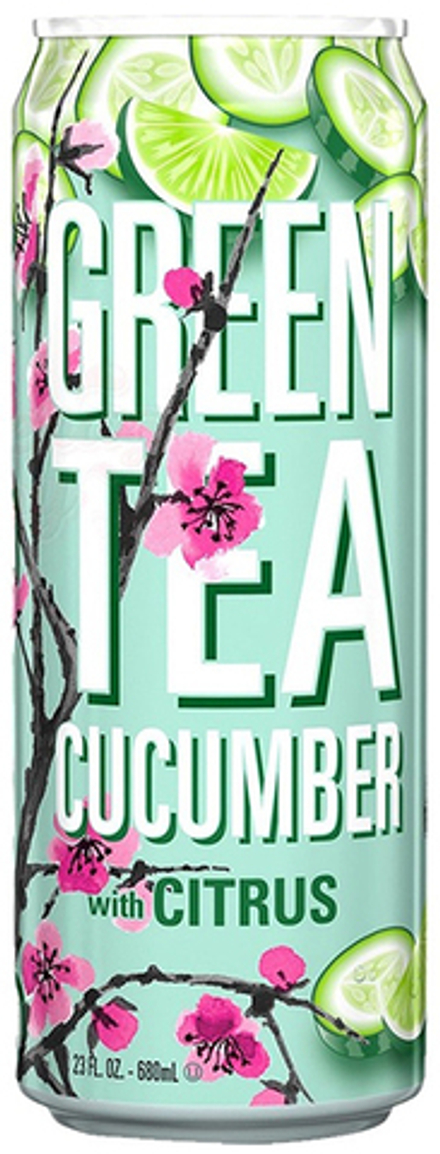 Чай Холодный Зеленый со Вкусом Огурца и Цитруса Arizona Green Tea Cucumber With Citrus 0.65л - 24шт