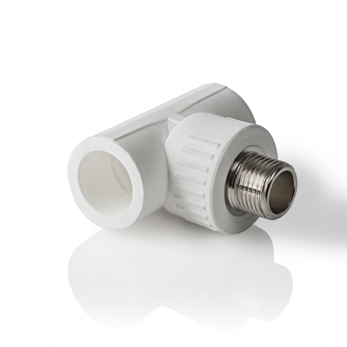 Тройник PP-R Ремоколор, переходной, наружная резьба, 25ммх1/2", 3753