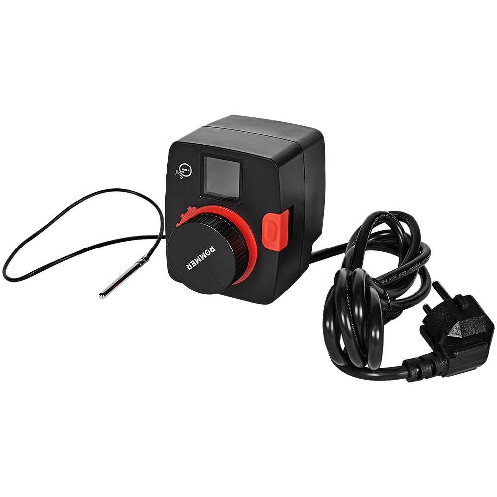 Сервопривод ротационный ROMMER с контроллером температуры и выносным датчиком (230В, 6Нм)