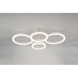 Светильник потолочный светодиодный Rivoli Juniper 6187-702 LED 75 Вт 3000-6000К белый с пультом | Rivoli