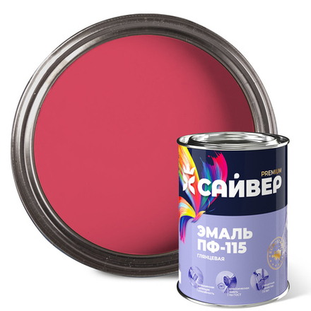 САЙВЕР  Эмаль ПФ-115 Розовая 0,8кг ГОСТ 6465-76