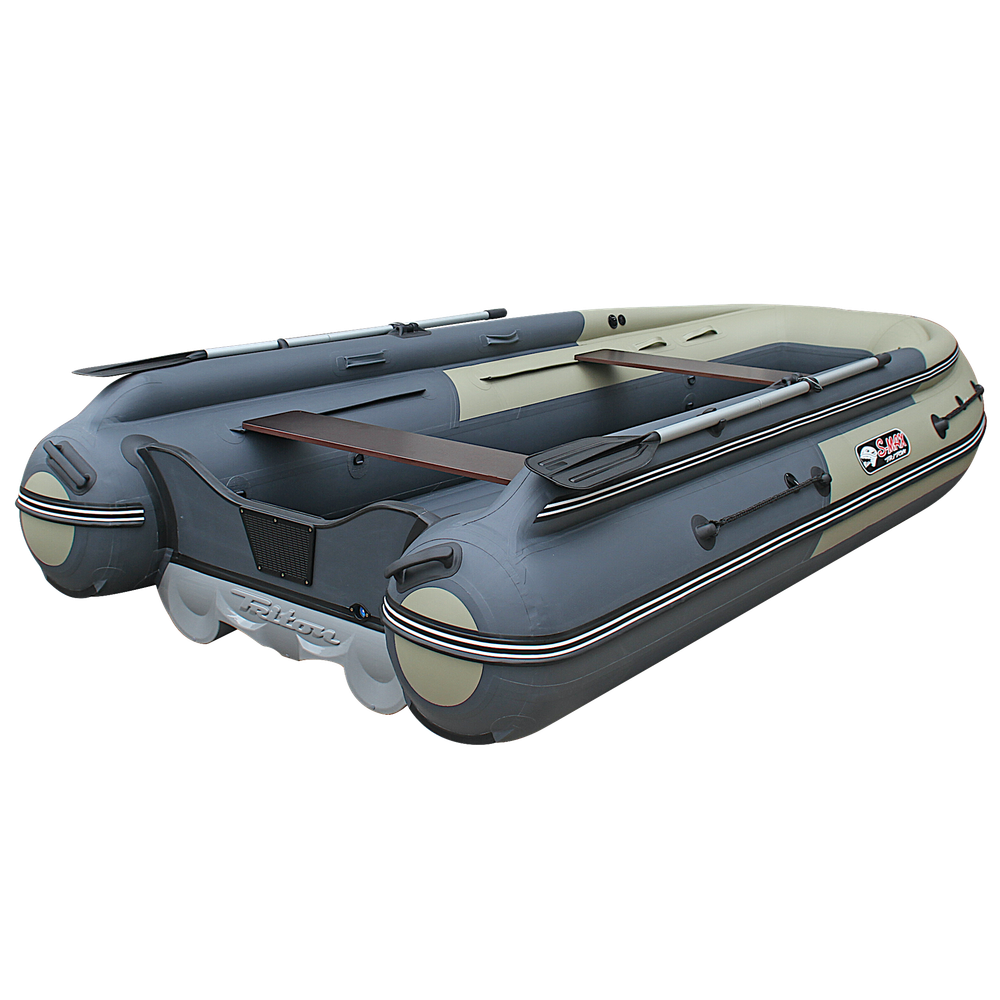 Лодка ПВХ Angler Reef Тритон S-Max 370FiND с интегрированным фальшбортом