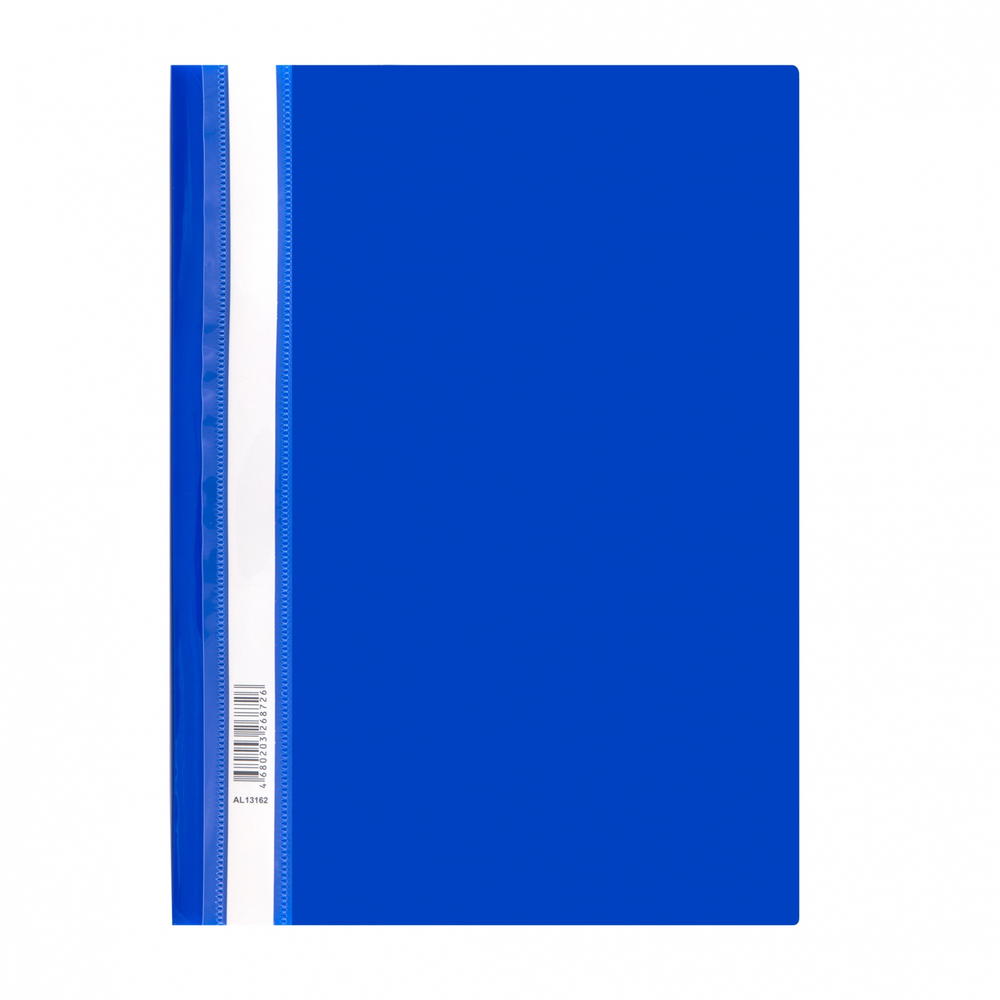 Папка-скоросшиватель пластиковая Alingar, A4, синий, 160 мкм, пакет европодвес