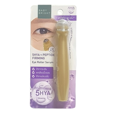 Ролик-сыворотка Baby Bright для глаз с 5 гиалуроновыми кислотами и пептидом, 15 мл.