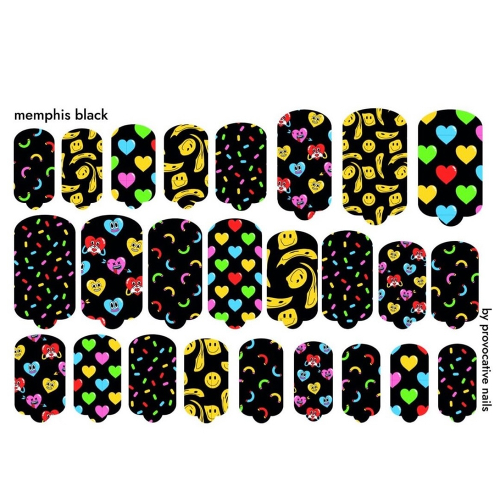 Пленки для маникюра Provocative Nails memphis black