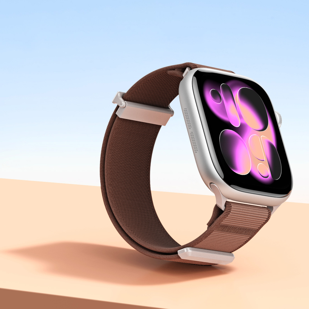 Ремешок коричневого цвета (Sienna) с магнитной фиксацией для смарт часов Apple Watch размером 42, 44, 45, 46, 49MM, серия Strap (YM Series) от Dux Ducis
