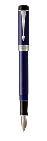 Перьевая ручка Parker Duofold Classic Centennial, Blue and Black CT, перо: F