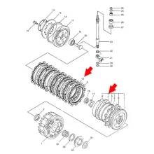 Yamaha 2H7-16325-00-00 Стальной диск сцепления оригинал 2.0 мм