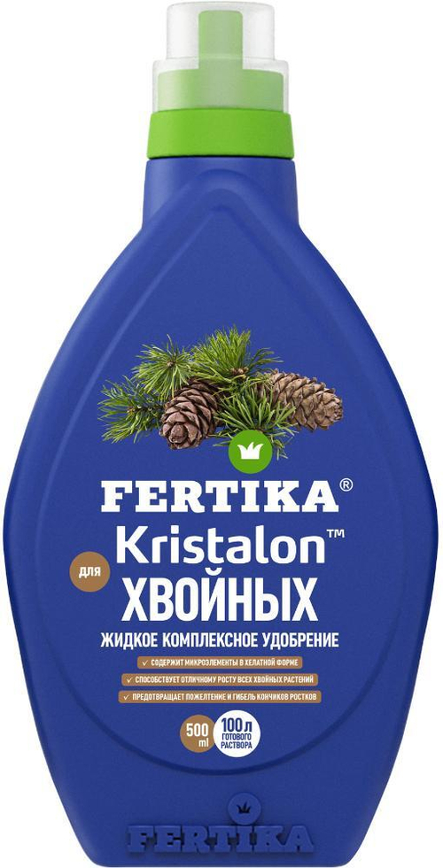 МИКРОУДОБРЕНИЕ ЖИДКИЙ КРИСТАЛОН ДЛЯ ХВОЙНЫХ 500МЛ