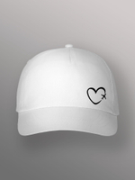 Бейсболка с рисунком Самолёт в сердце