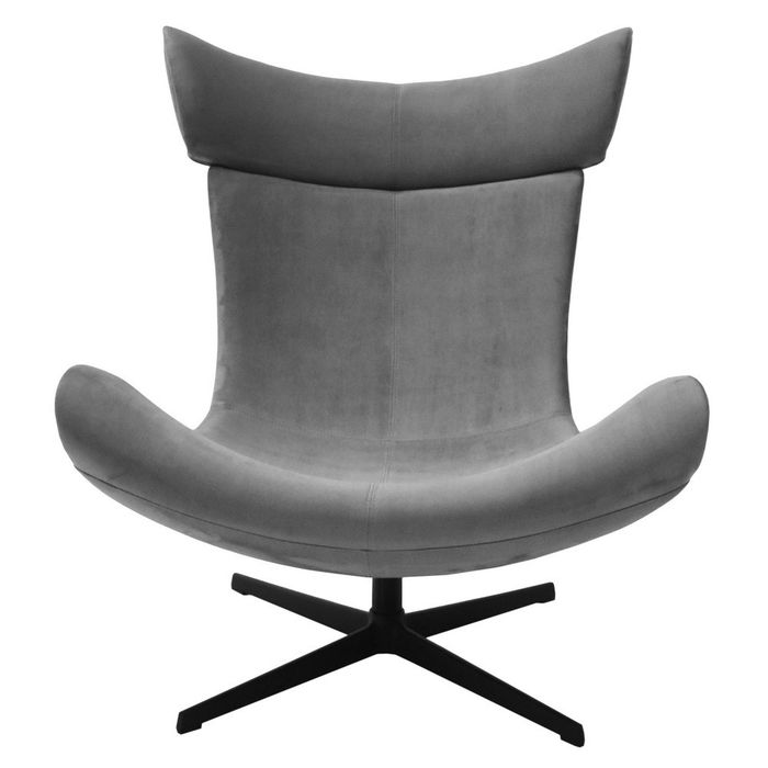 Кресло IMOLA серый, искусственная замша Bradex Home FR 0664