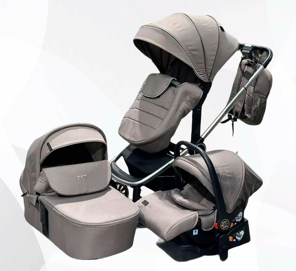 Коляска модульная 3в1 Luxmom 780 / автолюлька/ч