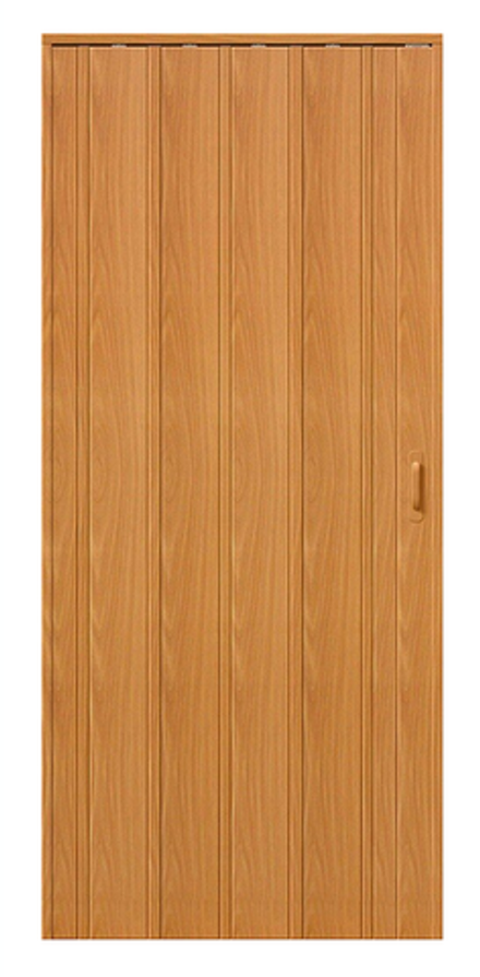 Дверь гармошка Door62, орех, 84х204 см, без доборов, толщина 6 см