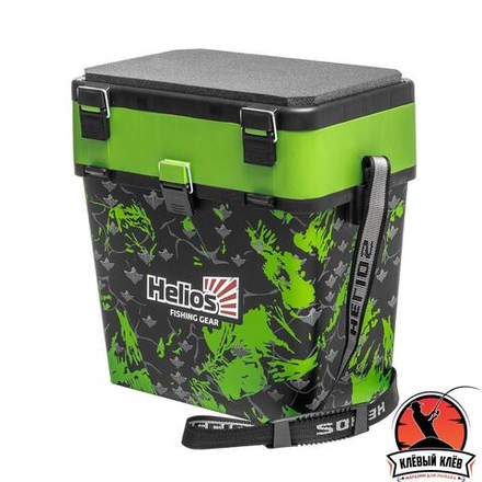 Ящик рыболовный зимний SHARK салатовый (HS-IB-19-SHG) Helios
