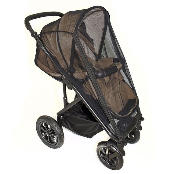 Москитная сетка на всю коляску черная