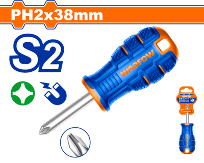 Крестовая отвертка с намагниченным наконечником