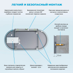 Настенное зеркало с подсветкой