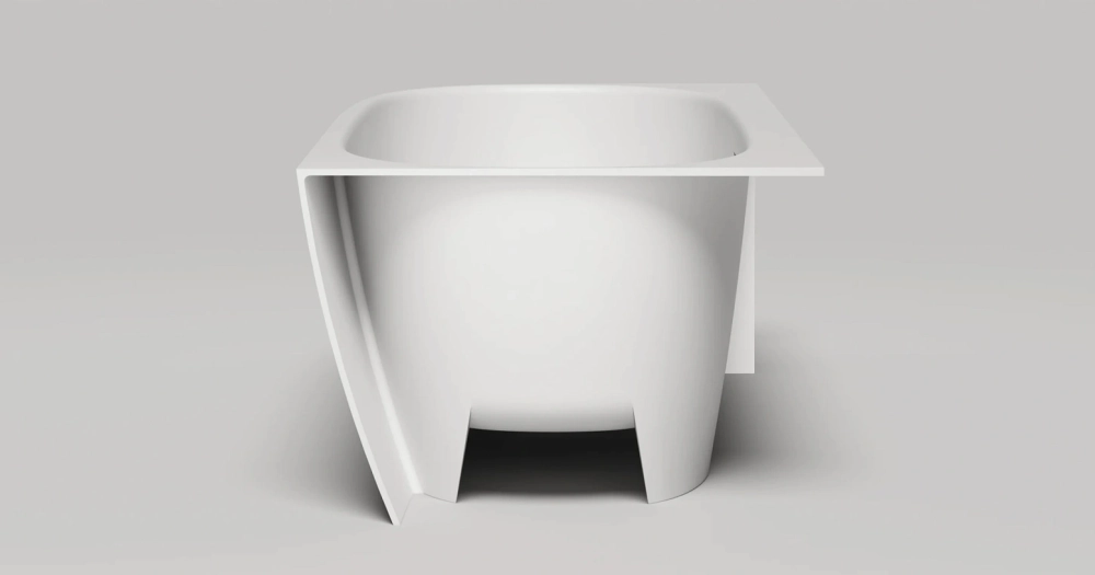 Ванна SOFIA CORNER R 170x85 матовая покраска по RAL полностью