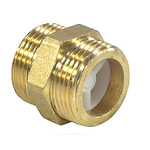 Ниппель латунь Ду 20 (3/4") со встроенным обратным клапаном НР R189V Giacomini R189VY004