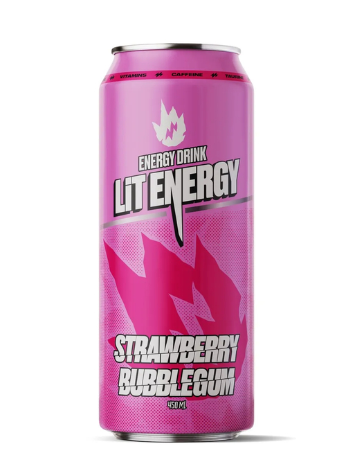 Энергетический напиток Lit Energy Strawberry BubbleGum 0,45л