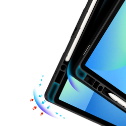 Чехол книжка от Dux Ducis для Samsung Galaxy Tab S10 FE+, серия Magi Series Case, с держателем Pencil и функцией автоматического перехода в спящий режим