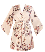 Халат Xiana с длинным рукавом (Размер: XL) (Цвет: бежевый)