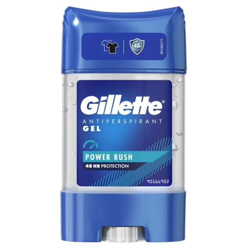 Gillette Дезодорант-антиперспирант гелевый мужской Power Rush, 70 мл (0849)