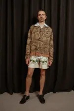 Купить Куртка Soeurs с Пирамидой коричневая Куртка Soeurs с Пирамидой коричневая