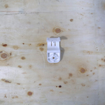 Крепеж-скоба (20 мм, белый, одностороняя, 100 шт/уп) для сантехнических труб для монтажных пистолетов