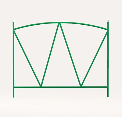 Заборчик садовый «Арена» 72*70*350см (5 деталей)