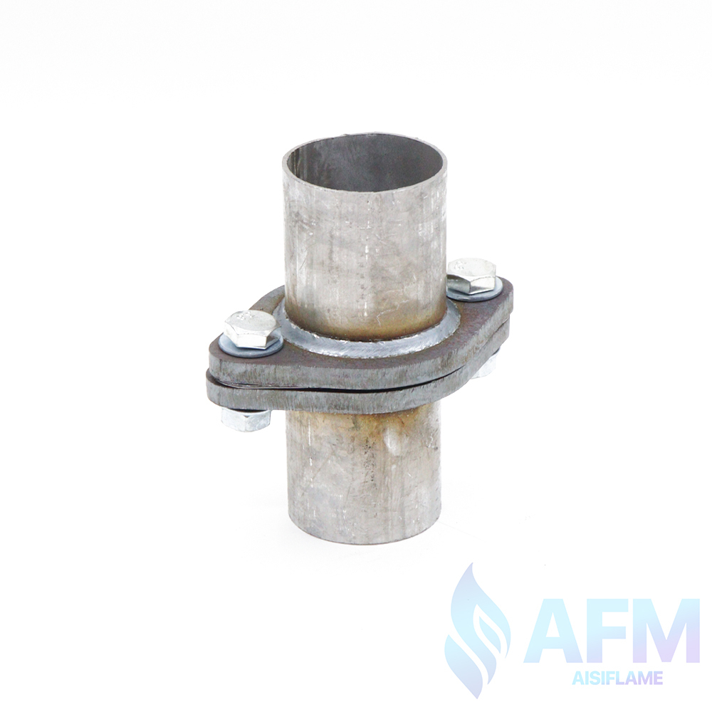 Фланец соединение с прокладкой на болтах (ромб) с выходами труб