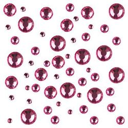 Стразы цветные микс размеров в баночке "Rose"