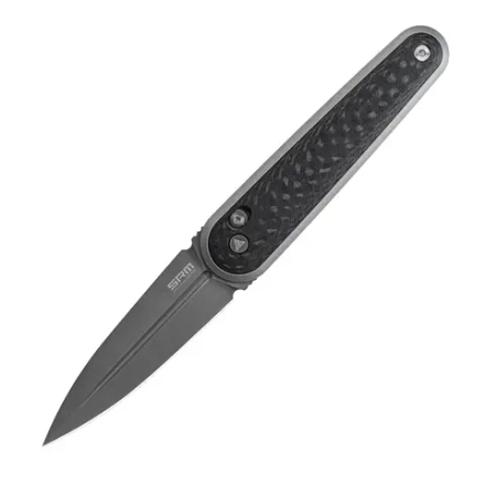 Нож складной SRM 251MB-GB Twin Gray Ti (N690, Carbon Fiber/G10/Aluminium)