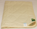 Одеяло ЛЕЖЕБОКА Верблюжка Люкс 140х205 из верблюжьей шерсти без синтетики легкое, плотность 150,  3151-140-1