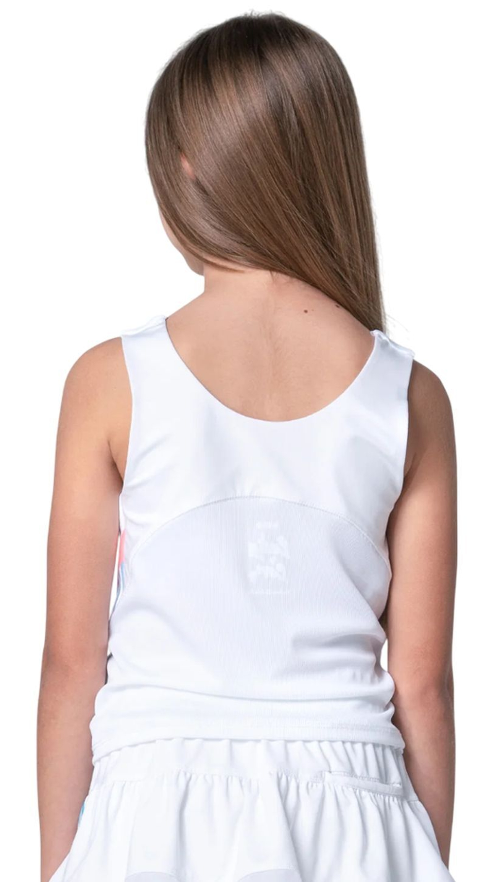Футболка для девочки Lucky in Love Girls Linen Nouveau Tank - white